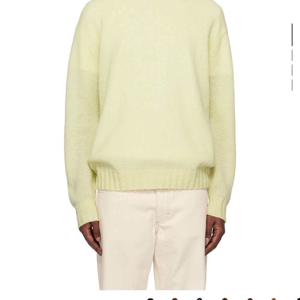 Auralee Light Yellow Sweater! Size 3 - Picture 3 of 7